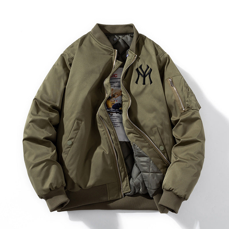 New York NYC Varsity Jacket Embroidered Hip Hop Baseball Uniform