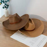 Straw Hat Summer Sun Shade Top Hat Sun-Proof Straw Hat