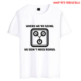 Back to the Future Costume Printed Men's and Women's T-shirt Summer Short Sleeve