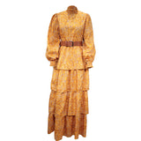 Women Bohemian Dress Women's Spring Floral Print Long Dress