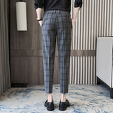 Men Trousers Casual Cropped Pants