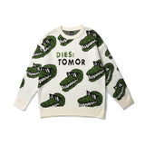 Dinosaur Sweaters Cartoon Dinosaur Jacquard Sweater