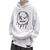 Smiley Face Hoodie Smiley Sweater Men's Spring and Autumn Hooded Loose Clothes Autumn