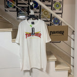 Thrasher T Shirt Thrasher Joint Venture Flame Loose Short Sleeve Autumn Winter Couple