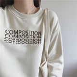 Harvard Sweatshirt Spring and Autumn Terry Cotton Embroidered Letter Crew Neck Sweatshirt