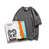 Men's T Shirt Summer Casual Tops Men's Summer Fashion Brand Large Printed Loose Short Sleeve T-shirt Men's and Women's Neutral Fashion Short Sleeve