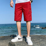 Men Shorts Men's Summer Pure Cotton Beach Sports Leisure Summer