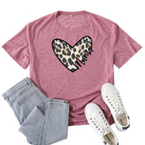 Boy Mama T Shirt Leopard Print Love Mama Printed T-shirt