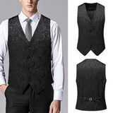 Tuxedo Vests Men Suit Vest Suit Vest Men's Spring and Autumn Business Leisure Professional Formal Vest