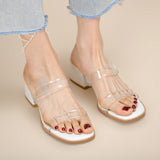 Nude Pumps Block Heel