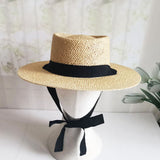 Straw Hat Sun Hat Women's Breathable Straw Sun Protection Wide Brim Top Hat