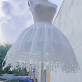 Gothic Lolita Harajuku Style Clothing Lolita Adjustable Fish Bone Bustle Violence Slip Dress Solid Color Crinoline