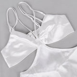 Women Summer Dresses Midi Dress Spring Dress Vacation Beach Satin Sexy Hollow-out Backless Long Dress