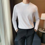 Men Short Sleeve T-Shirt Casual round Neck Long Sleeve T-shirt