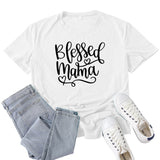 Boy Mama T Shirt Blessed Mama Printed T-shirt