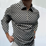 Polo Shirts Autumn Polo Shirt Men's Casual Long-Sleeved Top