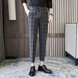 Men Trousers Casual Cropped Pants
