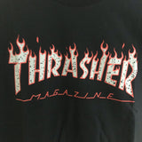 Thrasher T Shirt Thrasher Misting Flame Loose Short Sleeve Fall Winter Couples