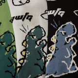 Dinosaur Sweaters Knitted Sweater Men's and Women's Oversize Breasted Cardigan