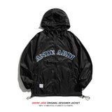 Men Sun Protection Clothing Summer Printed Hooded Sun-Proof Top Coat Men's Loose