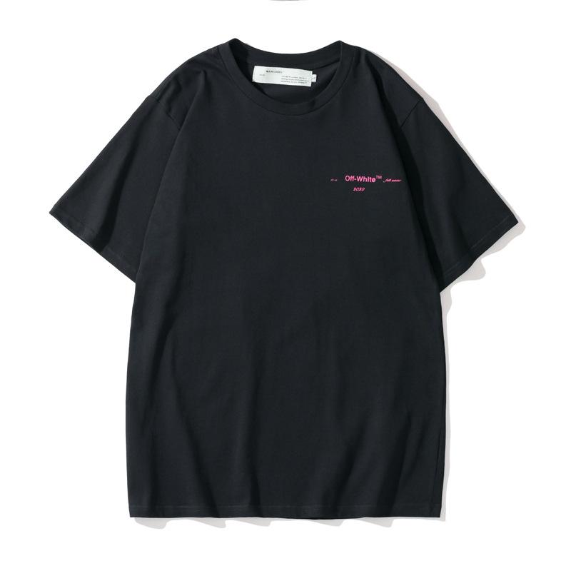 Off White T Shirt Short Sleeve Gradient Arrow Owt Print Owt
