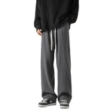 Men Sweatpants Side Pattern Sports Wide Legs Loose Casual