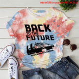 Back to the Future Costume Backtofuture Milk Silk Short Sleeve T-shirt Women's Short T