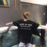 Fog Essentials Tshirts Fashion Brand Fog Fear Of God Letter Print Short-Sleeve Loose High Street T-shirt Men and Women