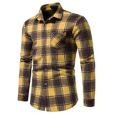 Mens Flannel Jacket Men's Thickened Warm Woolen Flannel Casual Shirt