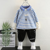 Toddler Boys Sweater Boys Spring Clothes Suit Striped Polo