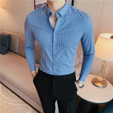Men Shirts Plaid Shirt