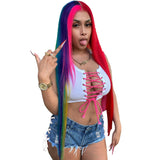 Women Plus Size Denim Shorts Ripped Strap Irregular Denim Shorts