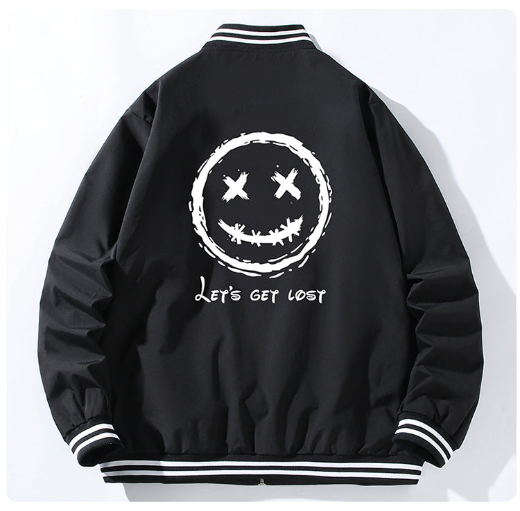 Blackair Jacket Baseball Collar Jacket Casual Loose