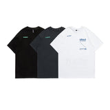 Men T Shirt Summer Casual Tops Men's Clothes Summer Wear Retro Men's round Neck Short Sleeve Casual Loose Letter Circle T-shirt