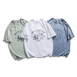 Baseball T Shirt Summer Letter Baseball Printed Loose Short Sleeve T-shirt Male Half Sleeve Top