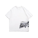 Men T Shirt Summer Casual Tops Men's Clothes Summer Wear Vintage Men's round Neck Short Sleeve Casual Loose Letter Printed T-shirt