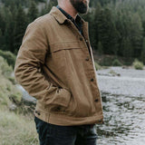 John Dutton Jacket Fall/Winter Jacket Men's Solid Color Loose Casual Men's Coat