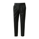 Men Trousers Slim Fit Light Business Casual Trousers