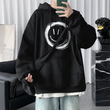 Smiley Face Hoodie Youth Sweater Autumn Loose Men's Coat Autumn Clothing