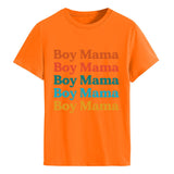 Boy Mama T Shirts Mother's Day Short Sleeve T-shirt