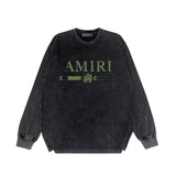 Amiri Long Sleeve T-shirt Washed and Worn Vintage Long Sleeve T-shirt