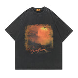 Man Tees Washed and Worn Heavy Short Sleeve T-shirt