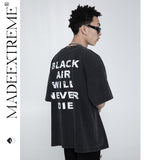 Blackair T Shirt Madeextreme Summer Portrait Printing Short Sleeve Short Sleeve Black T-shirt