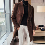 Double Brewed Seersucker Suit Winter Clothing Coat Overcoat Jacket