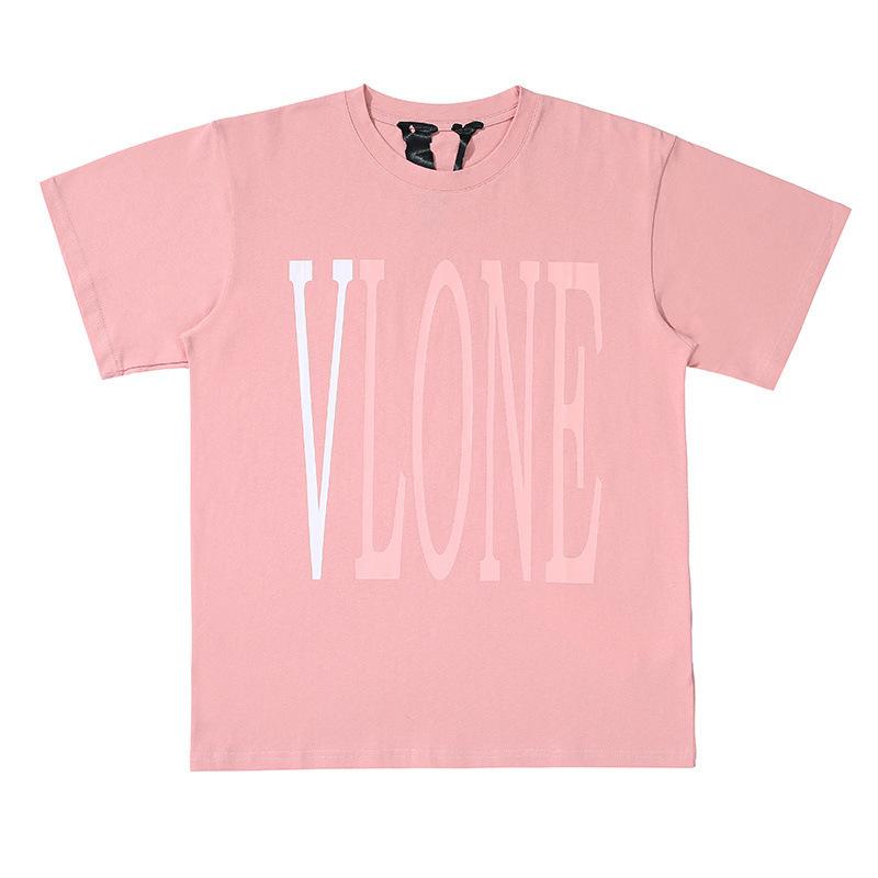 Vlone Short Sleeve plus Size Casual Fashion Retro Sports Men's Clothing