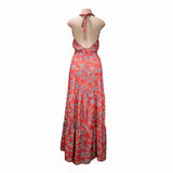 Women Bohemian Dress Spring and Summer Sexy Printed Dress