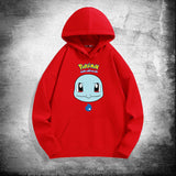 Men and Women Pokemon Pikachu Hoodie Loose Shoulder Long Sleeve Top Clothes