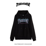 Thrasher Hoodie Autumn and Winter Flame Sweater