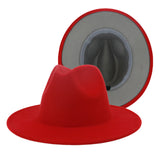 Walter White Fedora Woolen Hat Double-Sided Felt Hat Autumn Winter Retro Fedora Hat