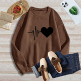 Diana Harvard Sweatshirt Los Angeles Printed Drop Shoulder round Neck Sweatshirt Long Sleeve T-shirt